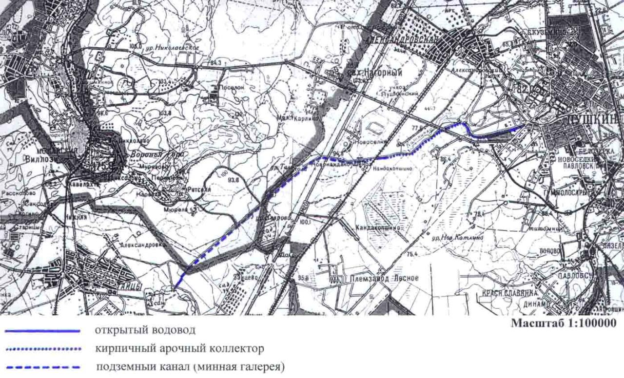 Купчино павловск. Баболовский парк Таицкий водовод. Таицкий водовод в Царском селе на карте. Схема Таицкого водовода. Пушкин водовод Таицкий.